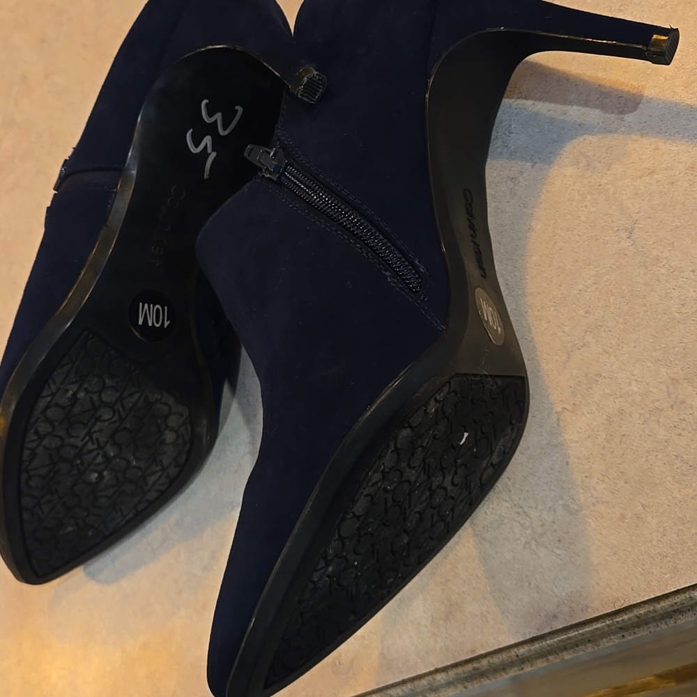 Calvin Klein Faux Suede Heels - Picture 3 of 9